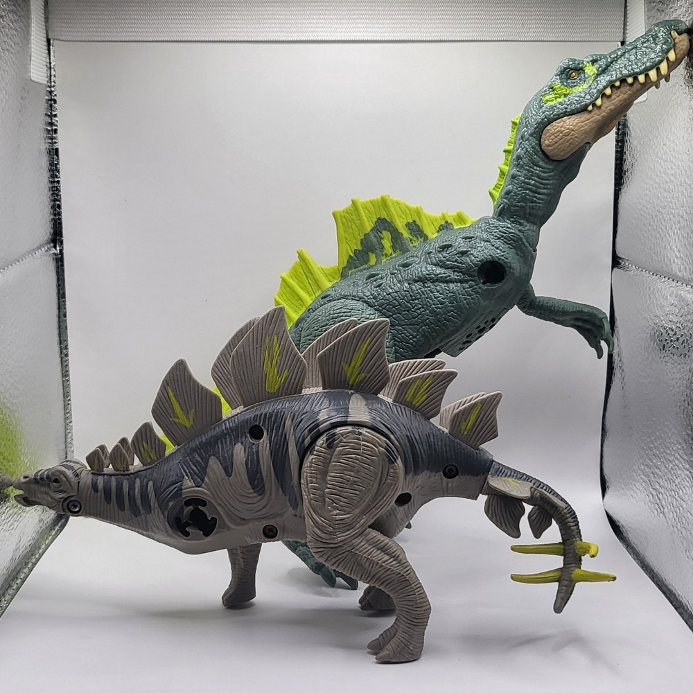 Mattel Jurassic World Roar Strikers + Kid Galaxy Dino Lot Working Sound Parts